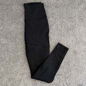 lululemon athletica Black Mesh Panel Leggings